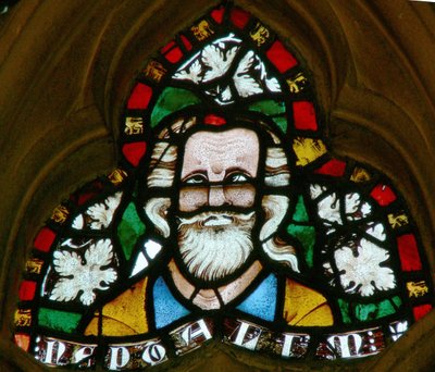 Window depicting Naphtali by English School