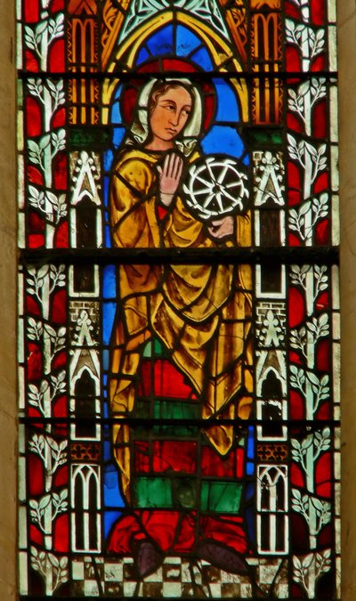 Window depicting St. Catherine by English School