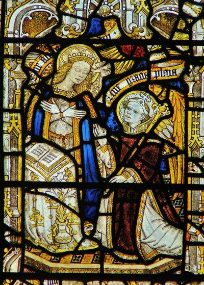 Window depicting the Annunciation by English School