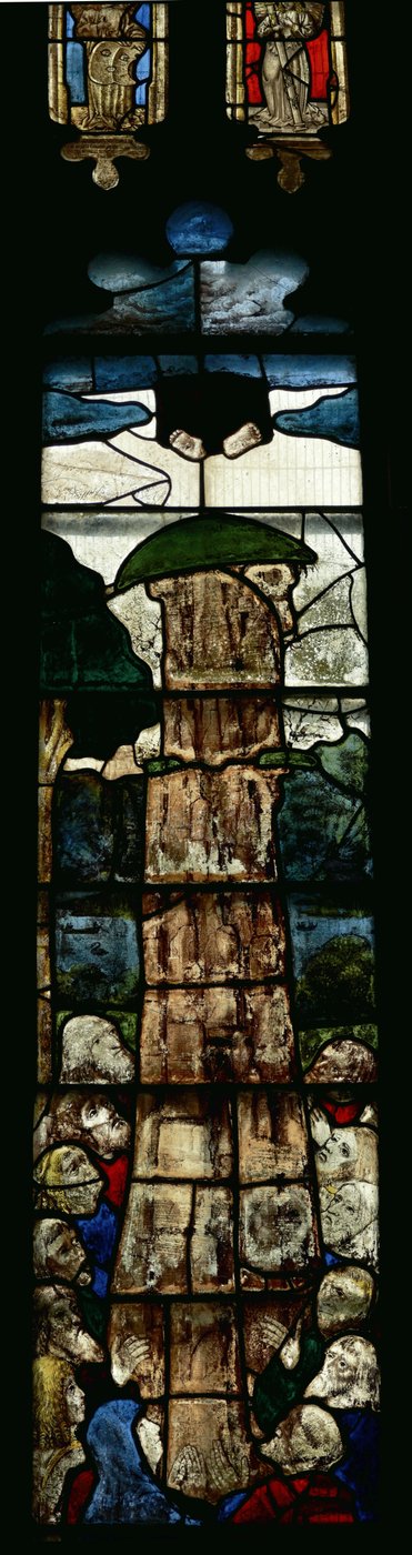 Window depicting the Ascension by English School