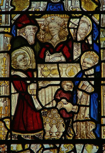 Window depicting the Wedding at Cana by English School