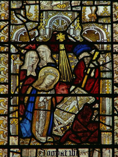 Window depicting the Nativity by English School