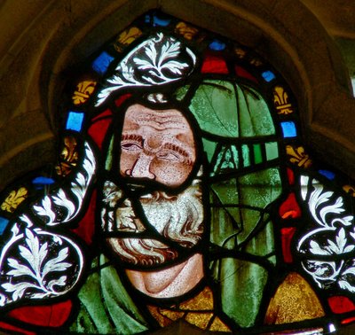 Window depicting a patriarch by English School
