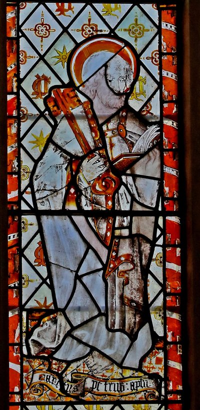 Window 2 depicting St Peter by English School
