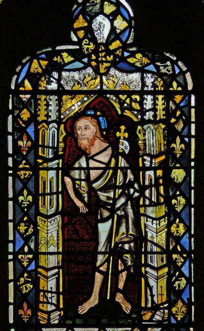 Window depicting the Resurrected Christ by English School