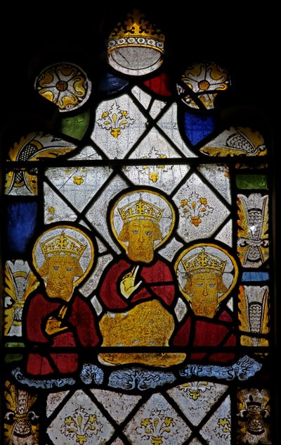 Window depicting the Trinity by English School