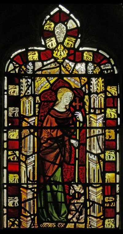 Window depicting St Margaret by English School