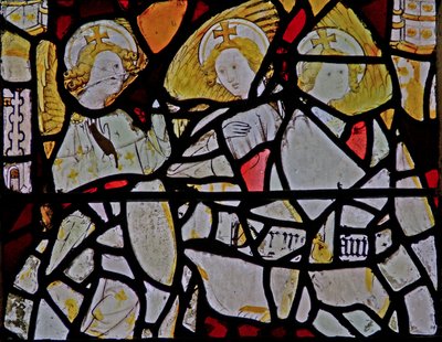 Window depicting the angelic Hierarchy: Powers by English School