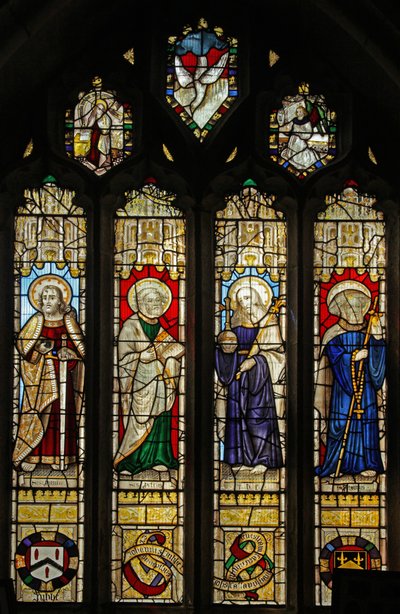 Window depicting Tubbe family by English School