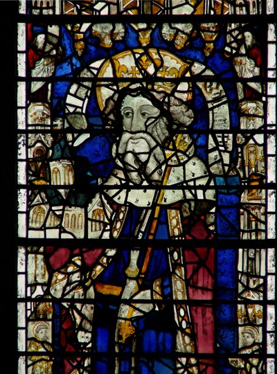 Window w12 depicting King Edwin by English School