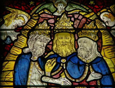 Window w25 depicting the Trinity by English School