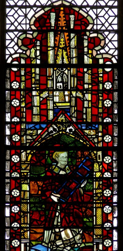 Window w32 depicting St Lawrence by English School