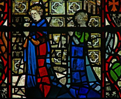 Window w44 depicting donors by English School