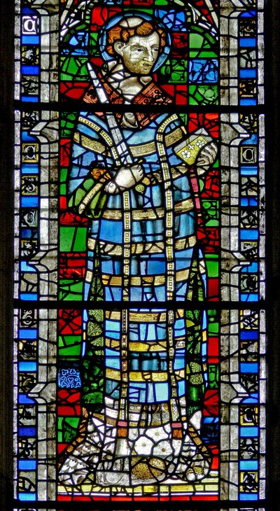 Window depicting St Vincent by English School