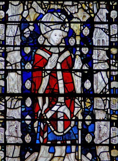 Window depicting St Chad by English School