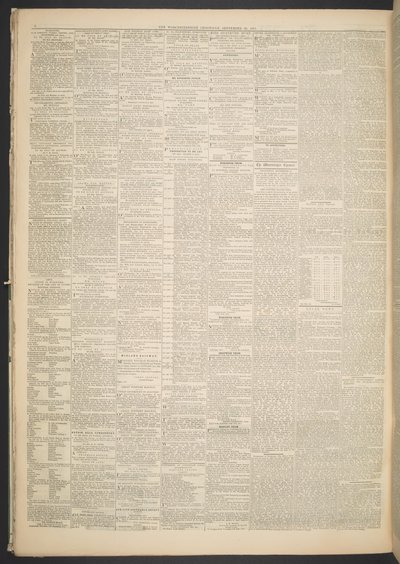 Worcestershire Chronicle, 20th September 1871 by English School