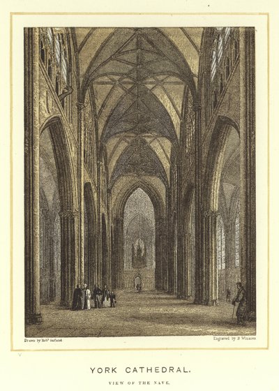 York Cathedral, View of the Nave by English School