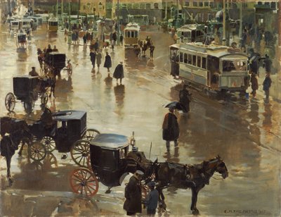 The Puerta del Sol, Madrid by Enrique Martínez Cubells
