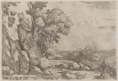 Landscape with Resting Herdsmen by Ercole Bazicaluva