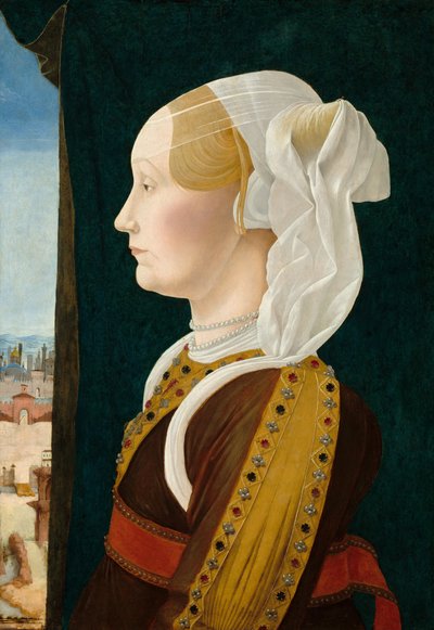 Ginevra Bentivoglio, c. 1474-1477 by Ercole de