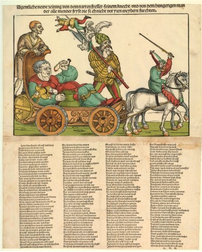 Aigentliche Newe Zeitung von dem Narren Fresser by Erhard Schon