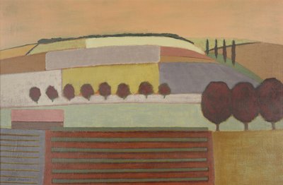 Roussillon Landscape by Eric Contemporary Artist Hains