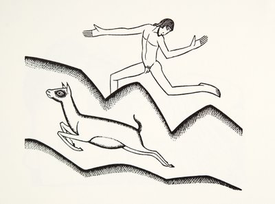 Skipping upon the mountains by Eric Gill