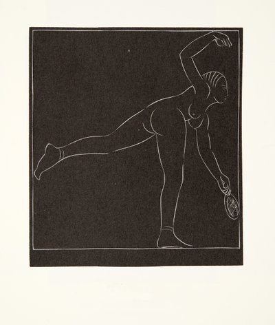 The Tennis Player by Eric Gill
