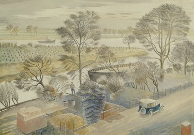 The River Thames at Hammersmith by Eric Ravilious