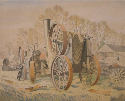 The Tractor by Eric Ravilious