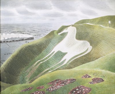 The Westbury Horse by Eric Ravilious