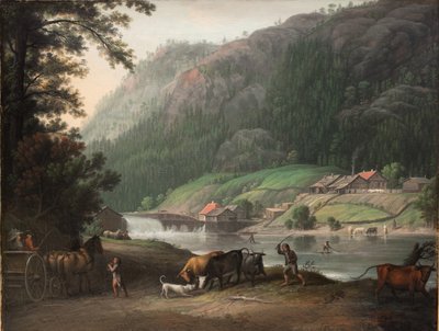 Tistedalen near Frederikshald in Norway by Erik Pauelsen