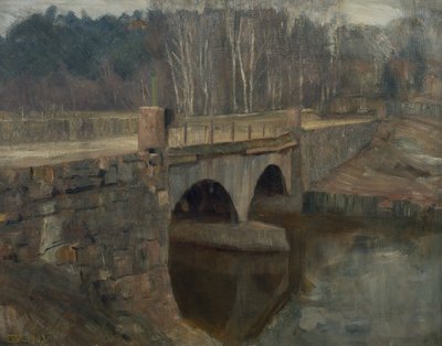Lysaker bridge by Erik Theodor Werenskiold