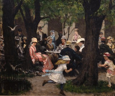 Park Scene, Munich by Erik Theodor Werenskiold
