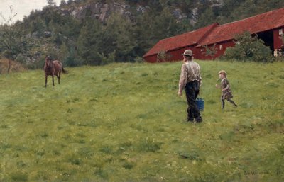 Water to the Horse by Erik Theodor Werenskiold