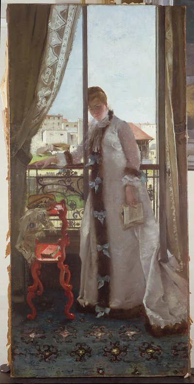 Woman at an Open Window, 1875 by Ernest Ange Duez