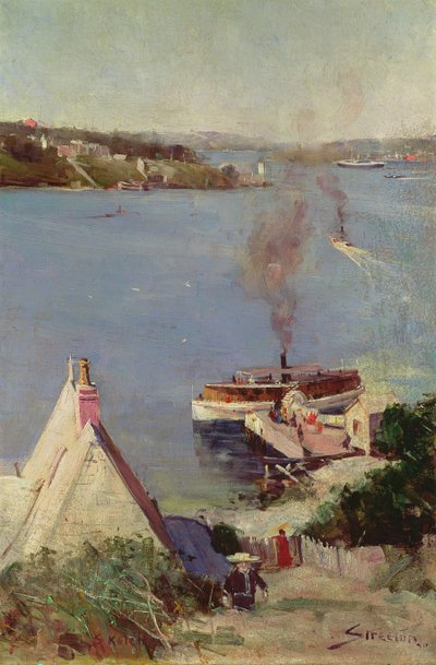 McMahons Point Ferry by Arthur Streeton