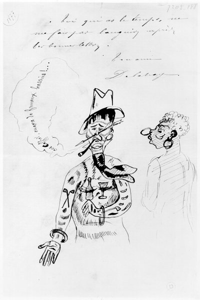 Arthur Rimbaud (1854-91) as a Caffre, 1877 by Ernest Delahaye