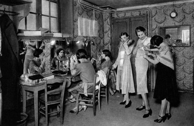 Models at a Great Dressmakers, Paris by Ernest Flammarion