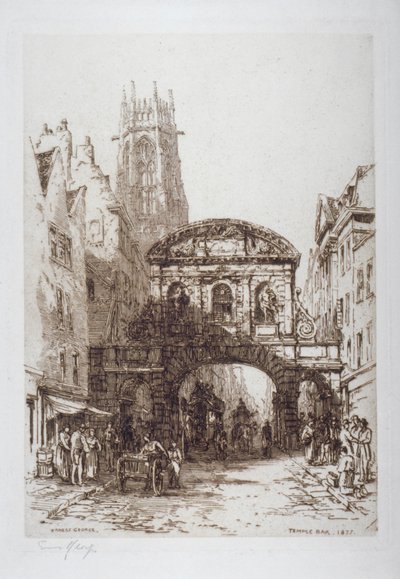 Temple Bar, London by Ernest George