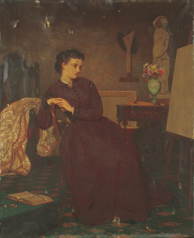 A Lady Artist, 1869 by Ernest Gustave Girardot