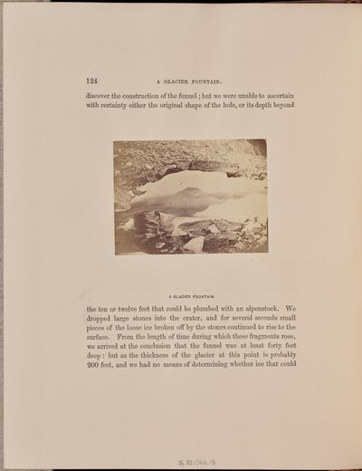 A Glacier Fountain by Ernest H. Edwards