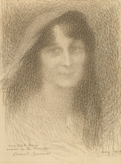 Female Head by Ernest Joseph Laurent