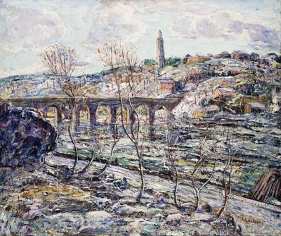 Harlem River Bridge by Ernest Lawson