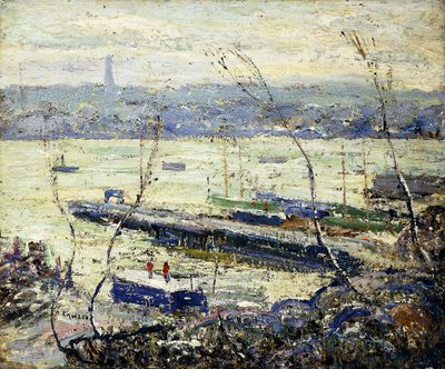 On the Hudson by Ernest Lawson