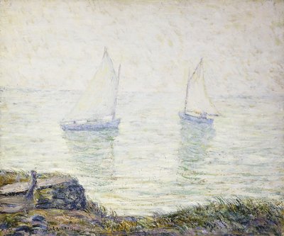 Sailboats by Ernest Lawson