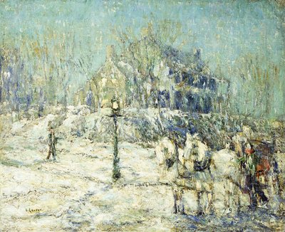 The Dyckman House by Ernest Lawson