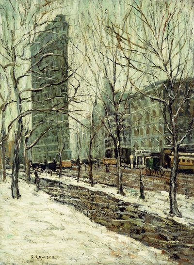 The Flatiron Building by Ernest Lawson