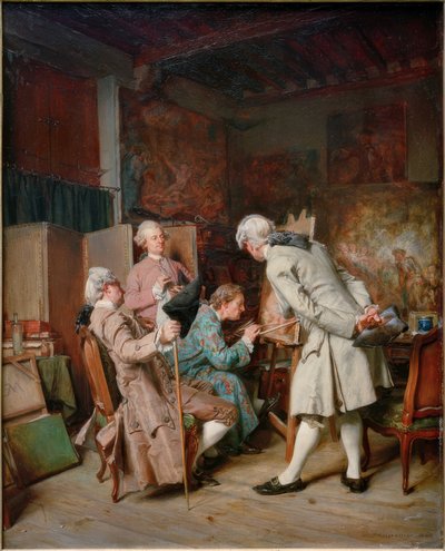 The Lovers of Painting by Ernest Meissonier