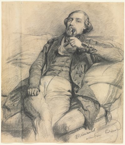 Man Smoking by Jean Louis Ernest Meissonier